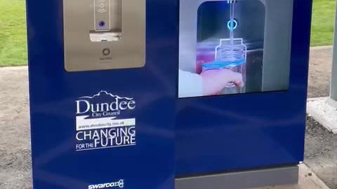 Bluewater water station at Dundee elecrtric vehicle recharging hub