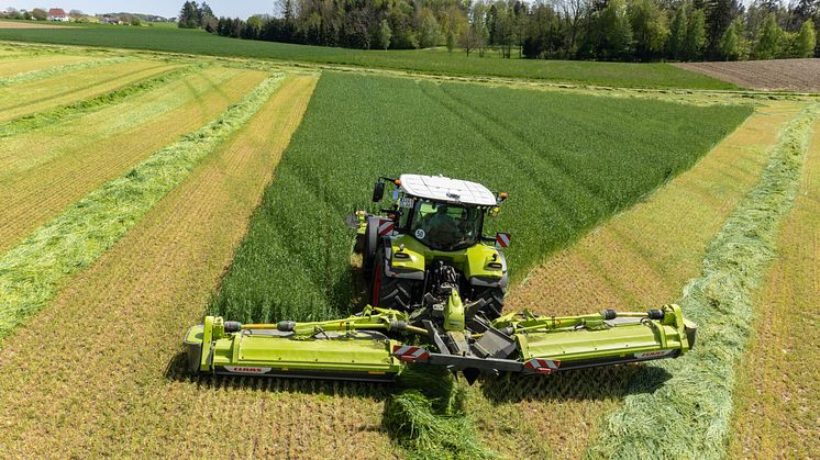 Flexible swath-laying via belt or auger