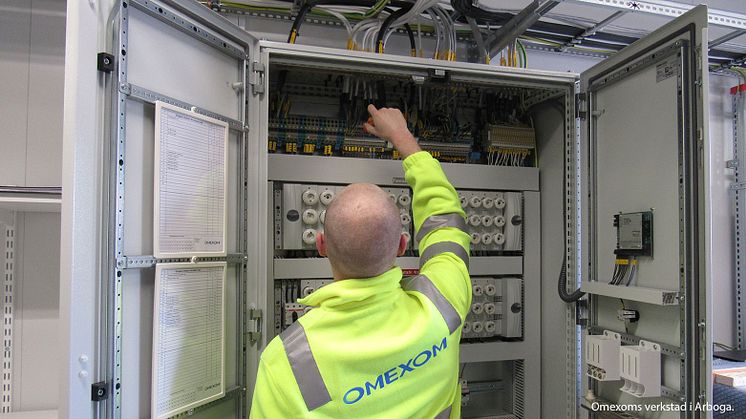 Omexoms verkstad i Arboga bygger teknikhus och skåp till ny signalanläggning längs Älvsborgsbanan