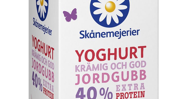 Yoghurt med extra protein jordgubb