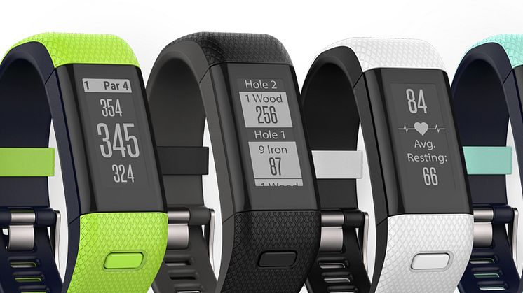 Garmin® Approach® X40: Slimmat golfarmband med pulsmätning på handleden