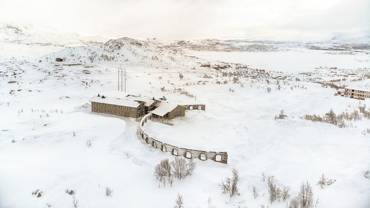 Niehku Mountain Villa vid Riksgränsen.