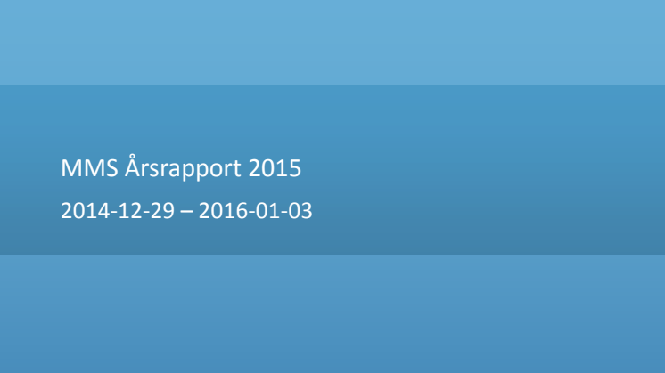 MMS årsrapport 2015