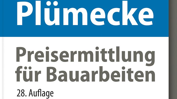 Plümecke – Preisermittlung für Bauarbeiten, 28. Auflage (2D/tif)