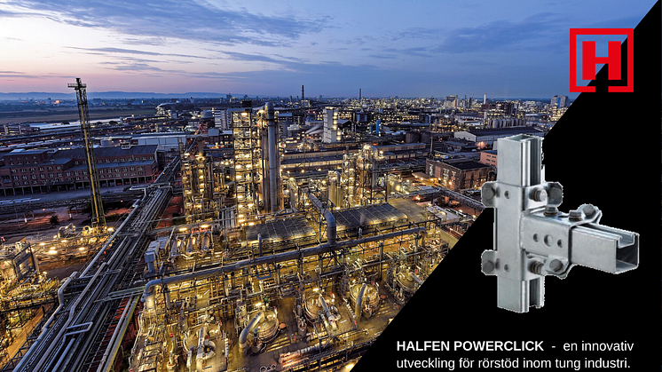 Halfen Powerclick - en innovativ utveckling för rörstöd inom tung industri