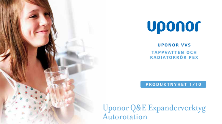 Uponor Q&E Expanderverktyg - nu med autorotation!