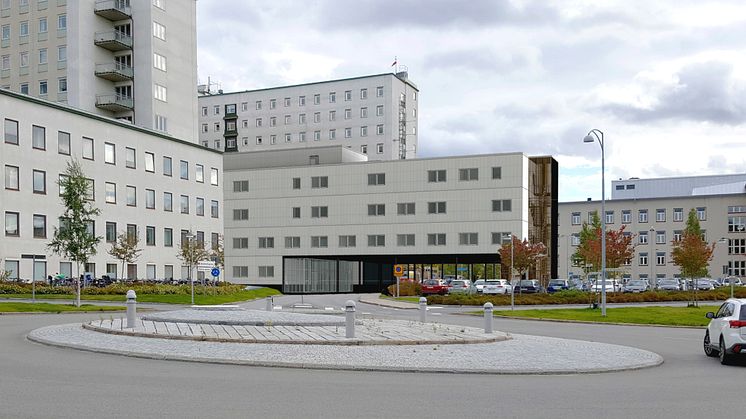 Nu öppnar huvudentrén på Norrlands universitetssjukhus igen