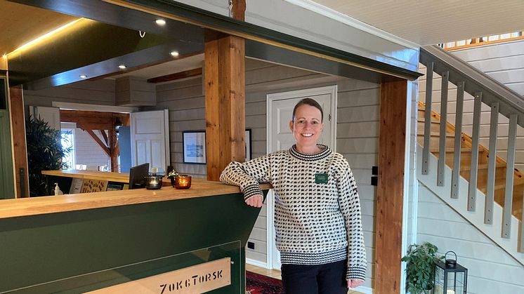 Catrine Myklebust - hotelldirektør for Finnøy Bryggehotell & Flatflesa Fyr