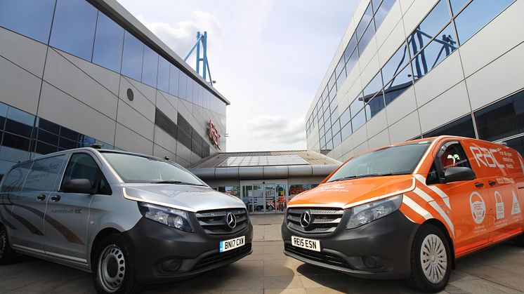 RAC and Mercedes-Benz branded technician vans