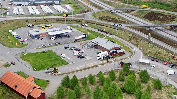 Skåneporten intill E4 vid Örkelljunga