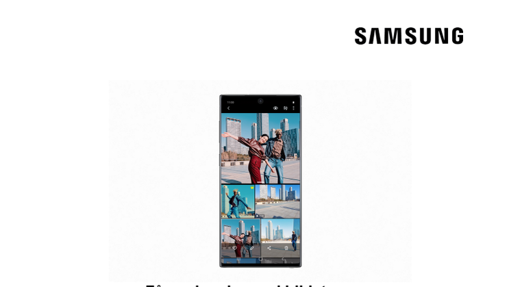 Få med enda mer i bildet - nye kamerafunksjoner for Galaxy S10 og Galaxy Note10