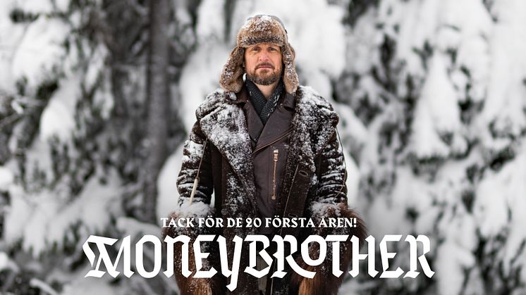 Moneybrother firar sina första 20 år som artist med en Sverigeturné - uppträder på Sara kulturhus i höst.