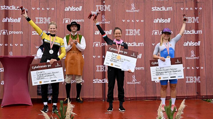 Cykelvasan 90 2023 Prize Ceremony podium women