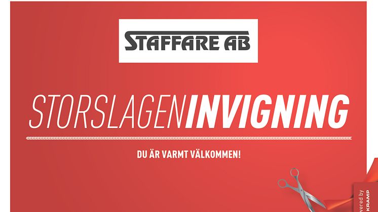 Invigning av Powered by Kramp hos Staffare i Skellefteå