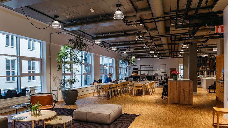 BSK Arkitekters kontor i Stockholm är en av tre finalister i Svenska Ljuspriset. Foto: Dominika Wypych. 