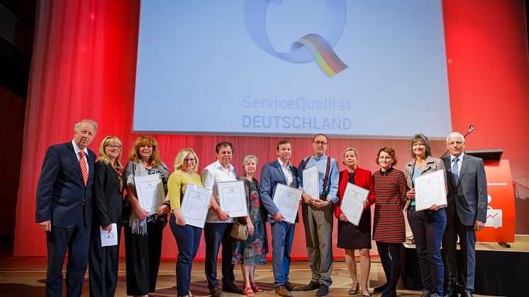 Insgesamt sieben Brandenburger Betriebe wurden heute im Schlosstheater in Rheinsberg ausgezeichnet. Foto: Thomas Truschel / Photothek / OSV