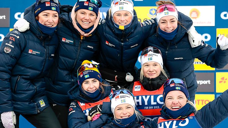 Efter ett fantastiskt avslut i Oberhof förbereder sig nu svenska truppen för nya världscuptävlingar i Goms. Foto: NORDICFOCUS/BILDBYRÅN