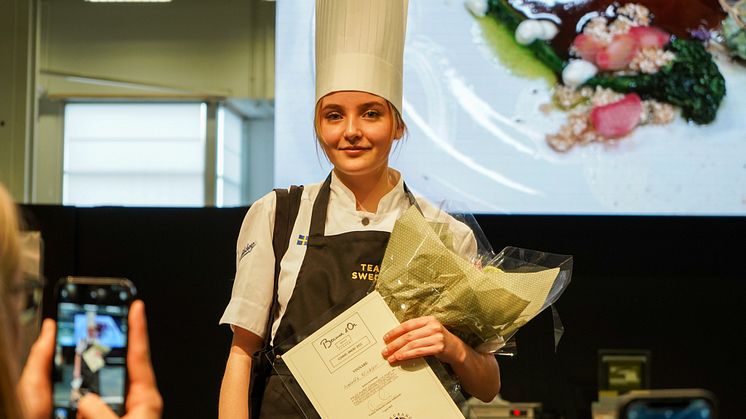 Isabella Winkler kammade hem guld i årets Bocuse d’Or Sweden Commis Award