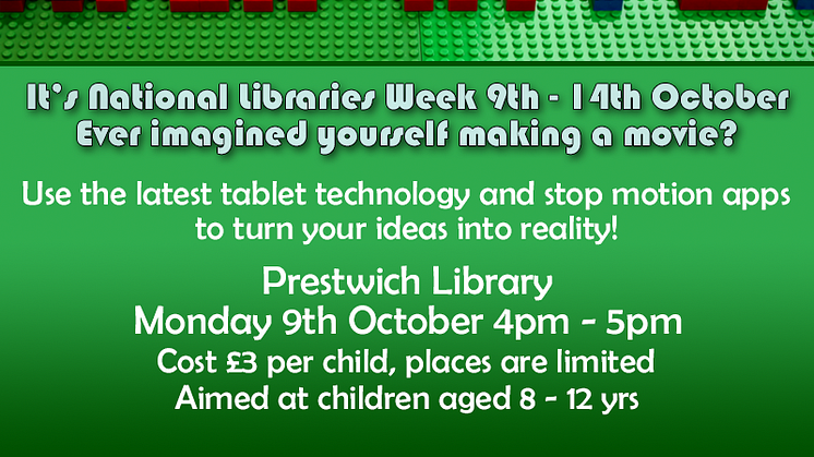Budding young Spielbergs should head for Prestwich Library