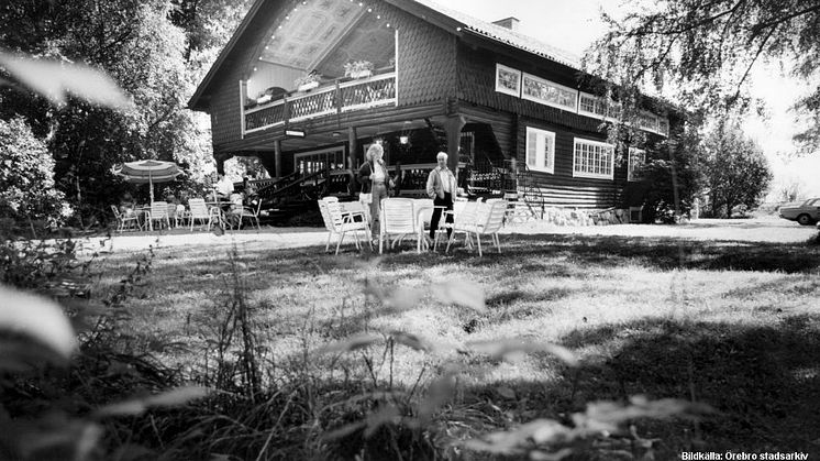 Café Strömsborg 1988. Bildkälla: Örebro stadsarkiv/okänd fotograf.