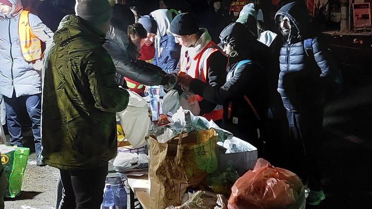 Frälsningsarmén hjälper människor på flykt i Rumänien. 