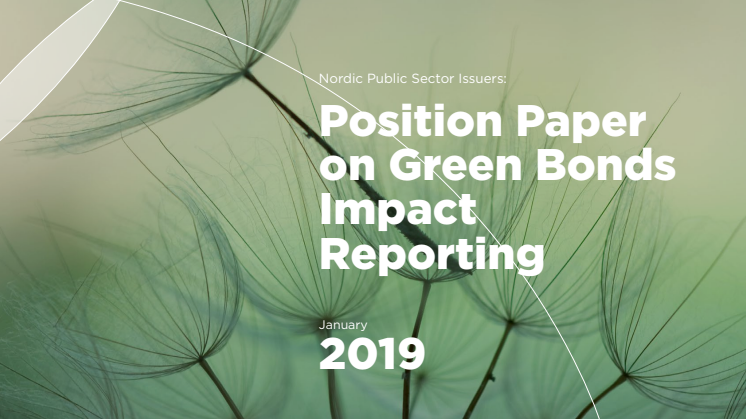 Nordic Position Paper on Green Bonds Impact Reporting, 2019