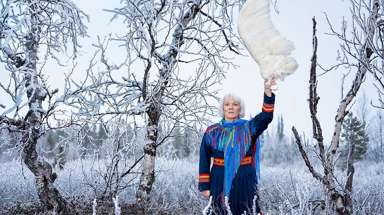 2022 års hedersporträtt, Statens porträttsamling: Britta Marakatt Labba  © Marja Helander