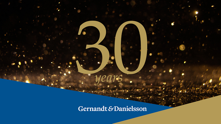 Gernandt & Danielsson celebrates its 30 year anniversary