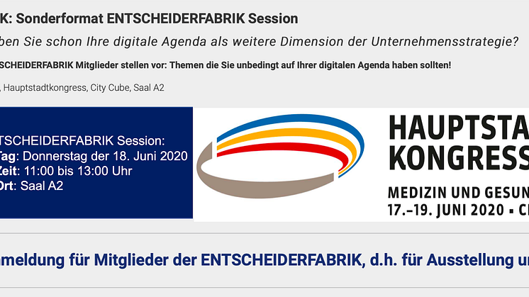 18.06. HSK Sonderformat ENTSCHEIDERFABRIK Session - digitale Agenda als weitere Dimension der Unternehmensstrategie