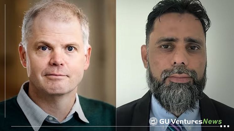 Till vänster: professor Fredrik Bäckhed vid Sahlgrenska Akademin. Till höger: Muhammad Tanweer Khan, forskare och företrädare för BioGaia AB