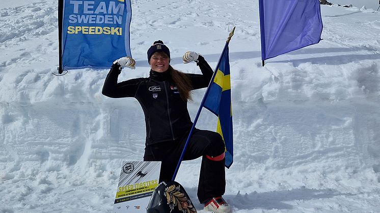 Britta Backlund vann världscuptävlingen i franska Vars. Foto: Svenska Skidförbundet.