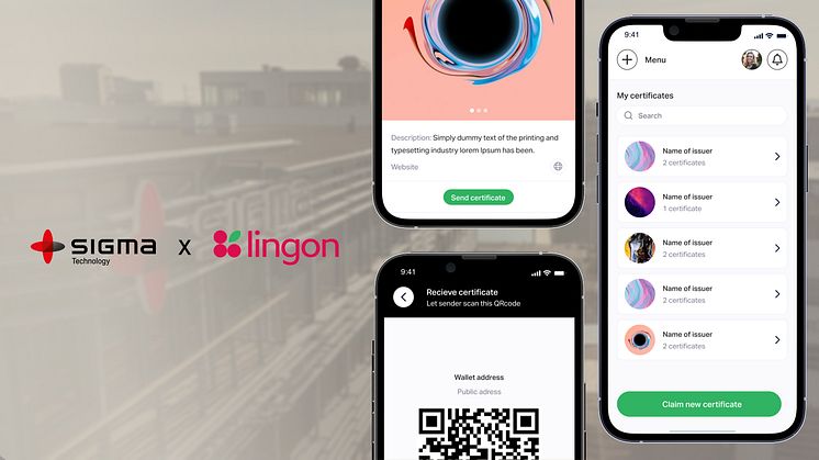 Sigma Technology och Lingon Certificates samarbetar inför initiativet med Digitala Produktpass
