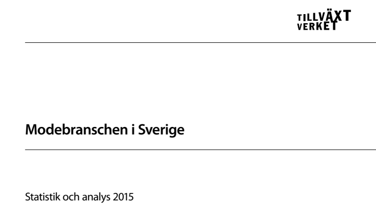 Modebranschen i Sverige