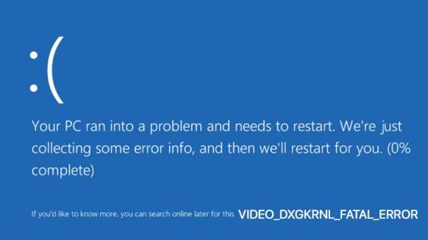 Wie behebt man den Video_Dxgkrnl_Fatal_Error in Windows 11/10?