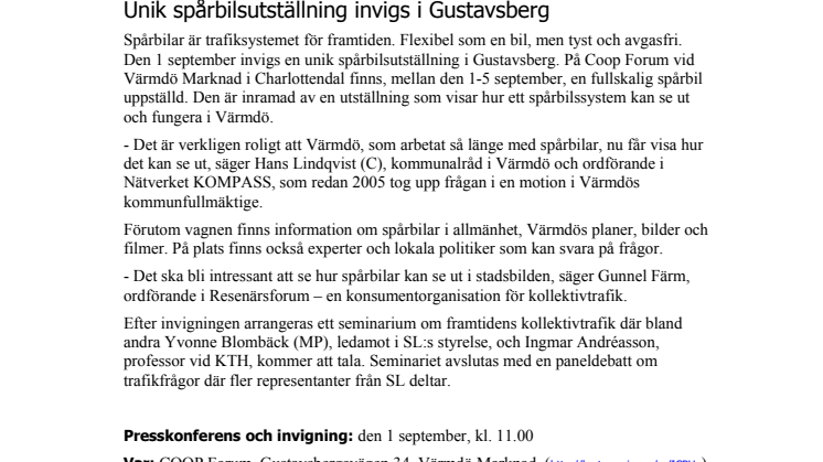 Unik spårbilsutställning invigs i Gustavsberg