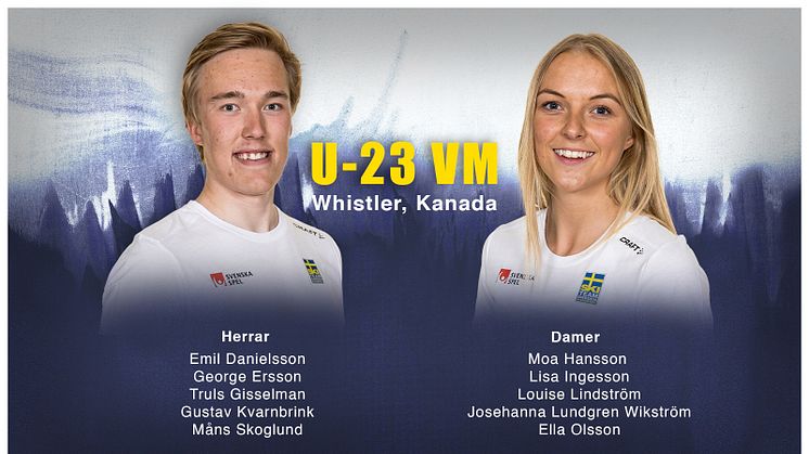 Sveriges längdtrupp till U23VM i Kanada