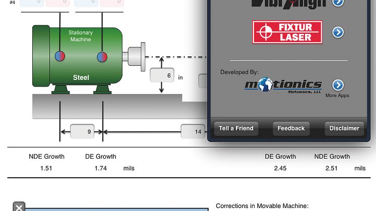 Free Apps for the Shaft Alignment Professionals