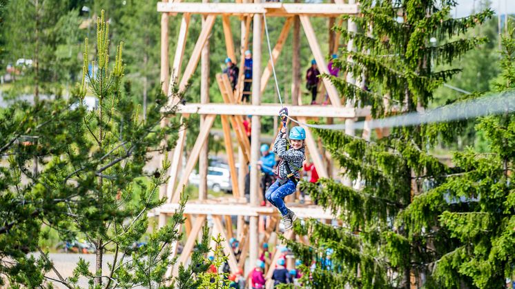 Høyt & Lavt Trysil bygger i år en parkens hittil lengste zip-liner. Foto: Jakob Gjerluff Ager 