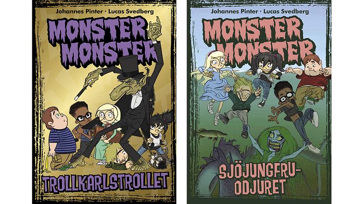 Sjöjungfruodjur och trollkarlstroll terroriserar i nya Monster monster-böcker