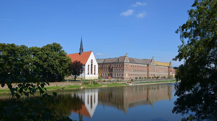 Blick von der Mulde auf Grimma