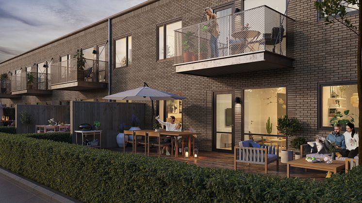 Lyckos nya bostadstyp, ett flerbostadshus i två plan, kommer att byggas i Häljarp utanför Landskrona.