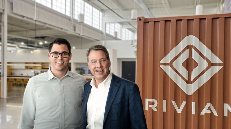 PARTNERE: RJ Scaringe, Rivians grunnlegger og  CEO, og styreformann i  Ford Motor Company, Bill Ford