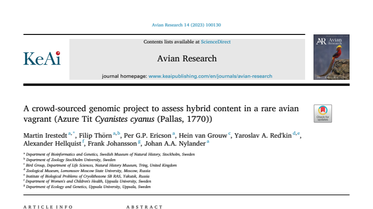 A crowd-sourced genomic project to assess hybrid content in a rare avian.pdf