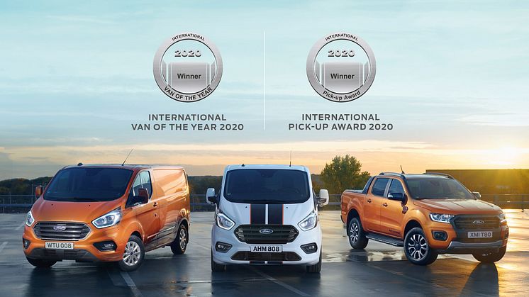 Ford er dobbelt stormester ved International Van of the Year 2020