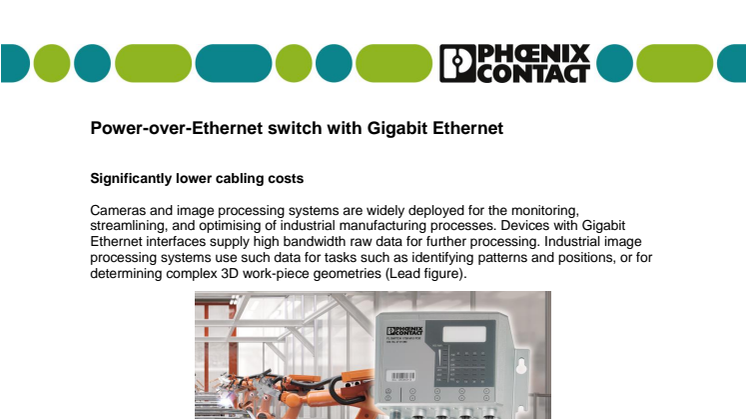 Power-over-Ethernet switch with Gigabit Ethernet