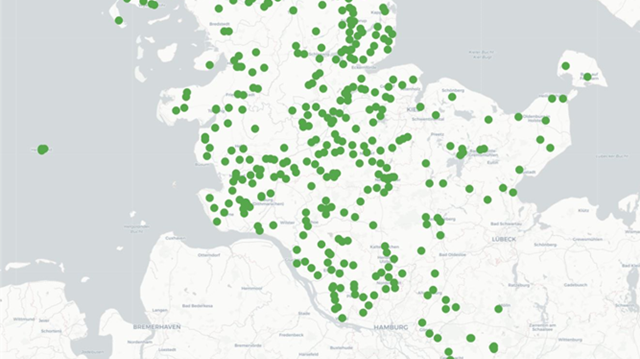 Mehr als 350 LoRaWAN-Antennen hat SH Netz zum Jahreswechsel in Schleswig-Holstein installiert.