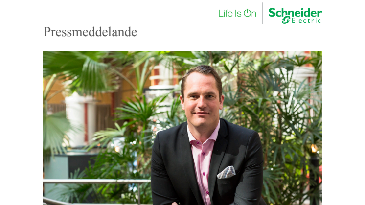 Schneider Electric välkomnar Andreas Finnstedt som ny affärsområdeschef för EcoBuildings