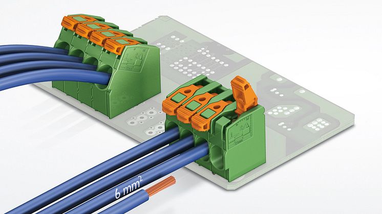 PC Board Connection for High-Current Applications without Tools