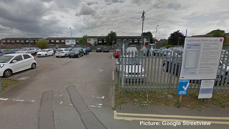 Biggleswade car park - credit Google Streetview