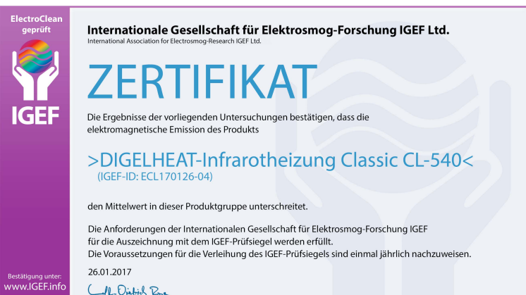 IGEF-Zertifikat